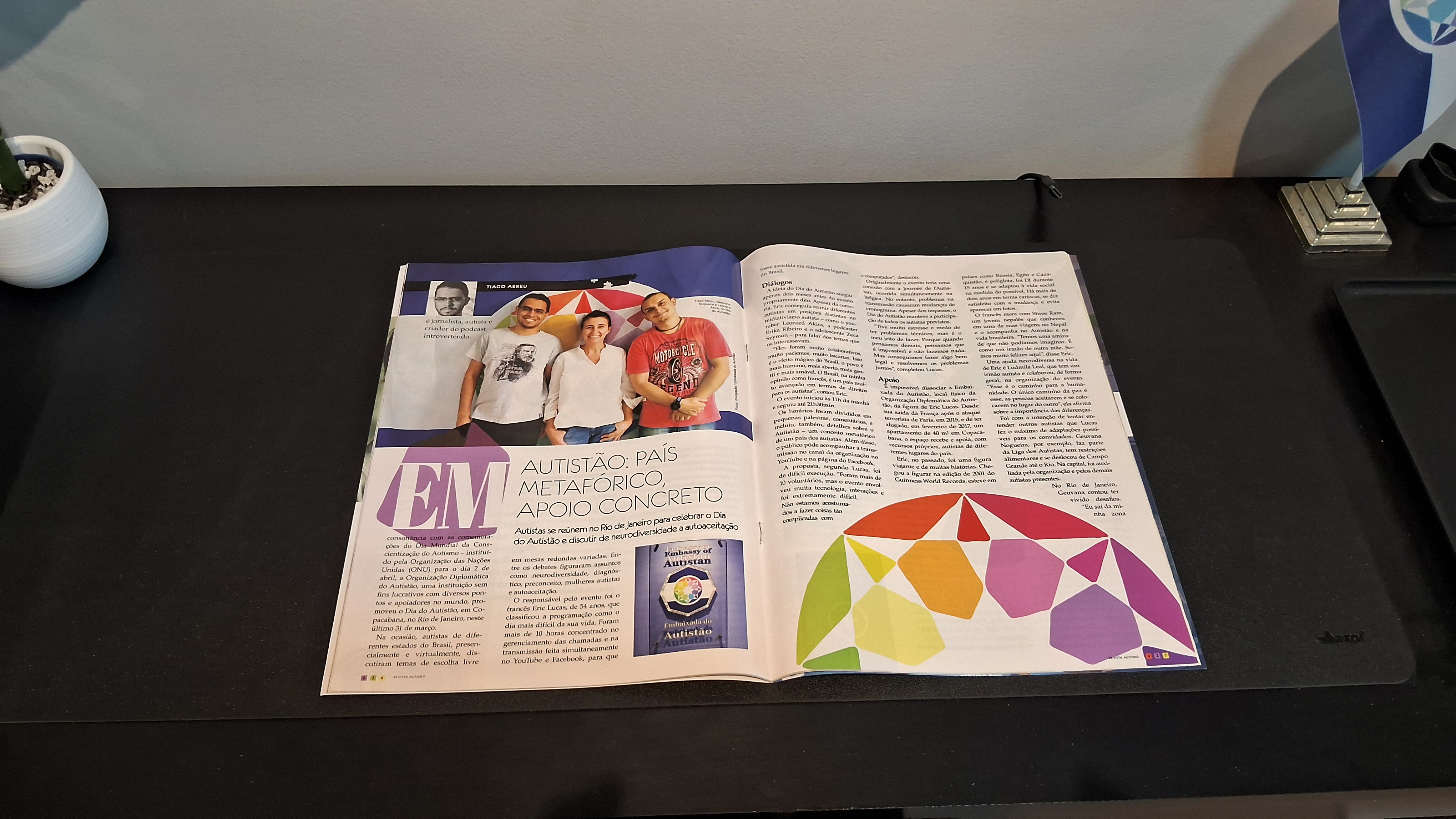 Revista Autismo com artigo sobre o Dia do Autistão 2019 no Rio de Janeiro